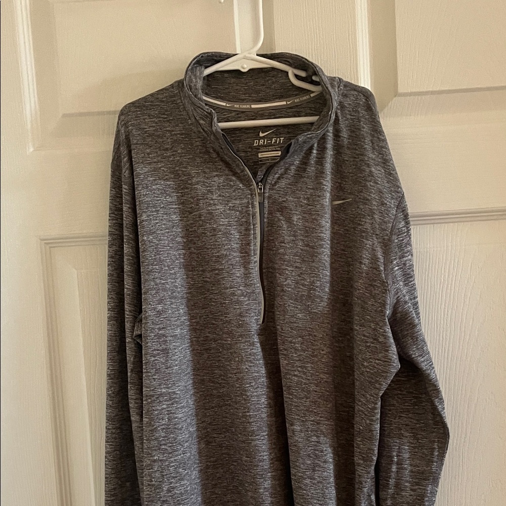 Nike Heather Gray Dri-FIT Pullover